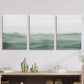 3pcs Sage Green, Watercolor Abstract  Metal Print Ready to Hang Art