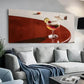 Garnished Cocktail Glass wall canvas office home room framed 120x60cm