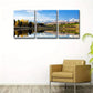 3pcs Hushan Landscape Painting  Metal Print Ready to Hang Art