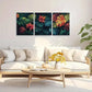 3pcs Tropical Plants Metal Print Ready to Hang Art