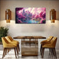 Enchanting Pink Trees Calm Lake Wall Art Canvas Office Home Room Framed 120x60cm