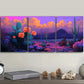 3pcs  Vibrant Orange & Blue Sky Prints  Metal Print Ready to Hang Art