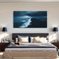 Iceland Blue Seaside Retro Wall Art Canvas Office Home Room Framed 120x60cm