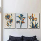 3pcs Three-dimensional blooming flowers,  Metal Print Ready to Hang Art