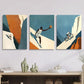 3pcs rock climbing, bicycle basketball art,  Metal Print Ready to Hang Art