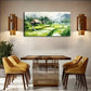 Summer Ladder Hut Décor Wall Art Canvas Office Home Room Framed 120x60cm