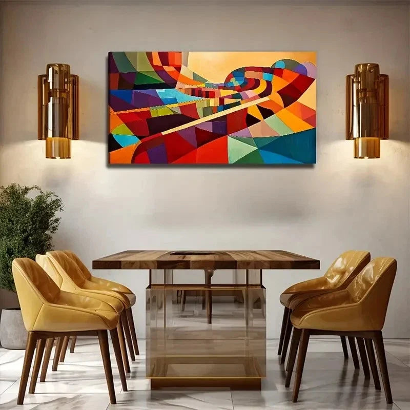 Imaginative Design Suitable Wall Art Canvas Office Home Room Framed 120x60cm