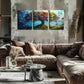 3pcs Tree Of Life, Colorful Butterflies Wall Art Set Canvas Framed 40x60cm - High Quality Print 100% Australian Made Wall Canvas Ready to Hang