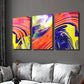 3pcs Abstract Multi Color Liquid Wall Art Set Canvas Framed 40x60cm - High Quality Print 100% Australian Made Wall Canvas Ready to Hang