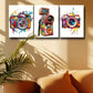 3pcs Vibrant Camera with Color Splash Design Metal Print Ready to Hang Art