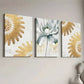 3pcs Elegant Golden Light Luxury Floral Wall Art Set Canvas Framed 40x60cm - High Quality Print 100% Australian Made Wall Canvas Ready to Hang