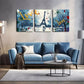 3pcs Triple Abstract Canvas Framed 40x60cm - High Quality Print 100% Australian Made Wall Canvas Ready to Hang
