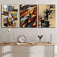 3pcs Vibrant Geometric & Colorful Designs Metal Print Ready to Hang Art