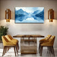 Blue Mountain And Lake Lands Wall Art Canvas Office Home Room Framed 80x45cm
