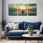 3pcs Triptych Canvas Art - Serene Meditation  Wall Art Set Canvas Framed 40x60cm - High Quality Print 100% Australian Made Wall Canvas Ready to Hang