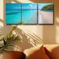 3pcs Beach in the Maldives Metal Print Ready to Hang Art