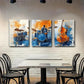 3pcs Abstract Jazz Music Artistic Décor Perfect Wall Art Set Canvas Framed 40x60cm - High Quality Print 100% Australian Made Wall Canvas Ready to Hang