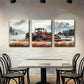 3pcs Farm Tractor Field Majestic Perfect Wall Art Set Canvas Framed 40x60cm - High Quality Print 100% Australian Made Wall Canvas Ready to Hang