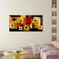 Modern Minimalist Abstract Wall Art Canvas Office Home Room Framed 80x45cm