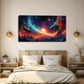 Stars & Nebulae Modern Wall Art Canvas Office Home Room Framed 80x45cm