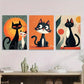 3pcs Charming Cat Animal Lovers Metal Print Ready to Hang Art