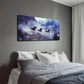 Three Horses Galloping Wall Art canvas office home room framed 120x60cm