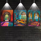 3pcs Beautiful Traditional Indian Architecture Wall Art Set Canvas Framed 40x60cm - High Quality Print 100% Australian Made Wall Canvas Ready to Hang
