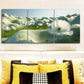 3pcs White Poppy Field Flowers Wall Art Set Canvas Framed 40x60cm - High Quality Print 100% Australian Made Wall Canvas Ready to Hang