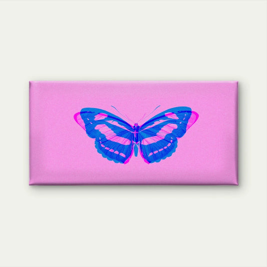 Butterfly Double Color Abstract Wall Art Canvas Office Home Room Framed 80x45cm