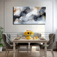 Black White Gray & Golden Tones Wall Art Canvas Office Home Room Framed 120x60cm
