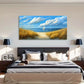 Sailboats & Beach Landscape Wall Art Canvas Office Home Room Framed 120x60cm