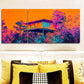 3pcs  Surrounded by Trees, Art Deco Metal Print Ready to Hang Art