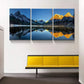 3pcs  Turquoise Lake and Mountain Picture   Metal Print Ready to Hang Art