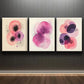 3pcs Watercolor Floral Abstract Botanical Metal Print Ready to Hang Art
