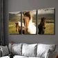 3pcs Mountain Ranch Horses Portrait Wall Art Set Canvas Framed 40x60cm - High Quality Print 100% Australian Made Wall Canvas Ready to Hang