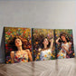 3pcs A Woman Surrounded By Vibrant Flowers  Wall Art Set Canvas Framed 40x60cm - High Quality Print 100% Australian Made Wall Canvas Ready to Hang