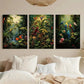 3pcs Floral Posters Boho Leaf Tropical Jungle Metal Print Ready to Hang Art