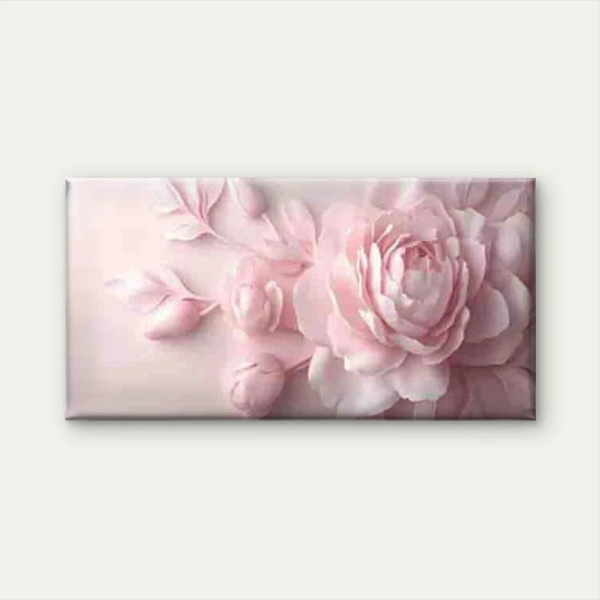 Abstract Pink Peony Flower Wall Art Canvas Office Home Room Framed 120x60cm
