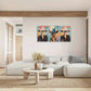 3pcs Western Cowgirl Art Posters Oil Painting Metal Print Ready to Hang Art
