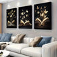 3pcs Enchanted Book Wrapped Pine Wood Frame Wall Art Set Canvas Framed 40x60cm - High Quality Print 100% Australian Made Wall Canvas Ready to Hang