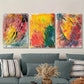 3pcs Watercolor abstract painting Metal Print Ready to Hang Art