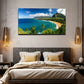 Tropical Beach Resort Wall Art Canvas Office Home Room Framed 80x45cm
