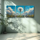 3pcs White dandelion Art Painting Wall Art Set Canvas Framed 40x60cm - High Quality Print 100% Australian Made Wall Canvas Ready to Hang