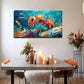 Vibrant Red Ant Wall Art Canvas Office Home Room Framed 120x60cm