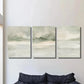3pcs Sage Green Abstract Landscape Metal Print Ready to Hang Art