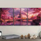 3pcs Cherry Blossoms at Eiffel Tower Wall Art Set Canvas Framed 40x60cm - High Quality Print 100% Australian Made Wall Canvas Ready to Hang