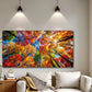 Abstract Autumn Forest Wall Art wall canvas office home room framed 120x60cm