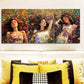 3pcs A Woman Surrounded By Vibrant Flowers  Wall Art Set Canvas Framed 40x60cm - High Quality Print 100% Australian Made Wall Canvas Ready to Hang