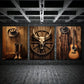 3pcs Vintage Cowboy Hat Boots Steer Skull Metal Print Ready to Hang Art
