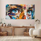 Modern Collage Eye Color Wall Art Canvas Office Home Room Framed 120x60cm